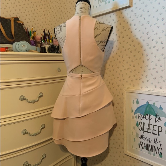 BCBGMaxazria Asymmetrical Ruffle Halter Dress - Picture 8 of 10